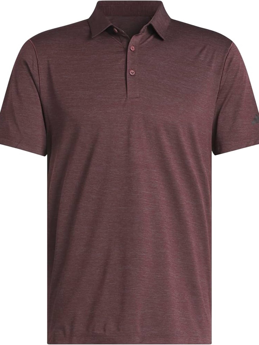 adidas Men's Heathered Burgundy Polo